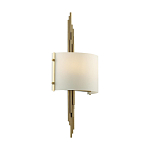 Бра с изогнутым плафоном на бронзовом основании с вертикальным декором из металлических трубок Sohne варинант исполнения - 7 | Loft Concept в Брянске