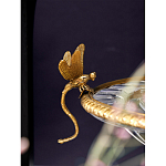 Чаша из прозрачного стекла с рельефным ободком и фигурками стрекоз Eden Garden варинант исполнения - 4 | Loft Concept в Брянске