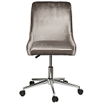 Кресло офисное с обивкой из серого велюра Stylish Velor Office Chair варинант исполнения - 6 | Loft Concept в Брянске