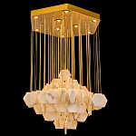 Люстра с фигурными подвесками из натурального камня Glowing Spheres варинант исполнения - 1 | Loft Concept в Брянске