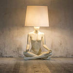Лампа MANNEQUIN LAMP с абажуром телесный замок варинант исполнения - 5 | Loft Concept в Брянске