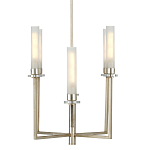 Люстра с 6-ю белыми матовыми плафонами из стекла в форме цилиндра Longitude варинант исполнения - 4 | Loft Concept в Брянске