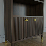 Книжный Стеллаж Elsa Dreams Walnut с задней стенкой варинант исполнения - 2 | Loft Concept в Брянске