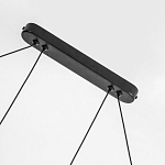 Светодиодная люстра Black LED Circle and Oval Lamp варинант исполнения - 3 | Loft Concept в Брянске