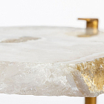 Кофейный стол со столешницей из агата Agate Design Beige варинант исполнения - 3 | Loft Concept в Брянске