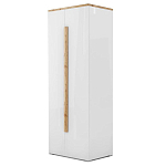 Шкаф платяной с белым глянцевым фасадом Grace of Furniture варинант исполнения - 2 | Loft Concept в Брянске