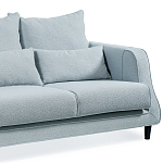 Диван Seldon с мягкими подушками голубое букле варинант исполнения - 6 | Loft Concept в Брянске