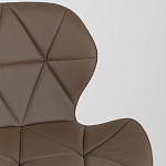 Стул с коричневым сиденьем из экокожи JEROEN варинант исполнения - 7 | Loft Concept в Брянске