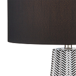 Настольная лампа с черно-белым узором Wavy Stripes варинант исполнения - 1 | Loft Concept в Брянске