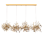 Люстра подвесная из четырех частей с металлическими круглыми элементами Terzani Argent варинант исполнения - 2 | Loft Concept в Брянске