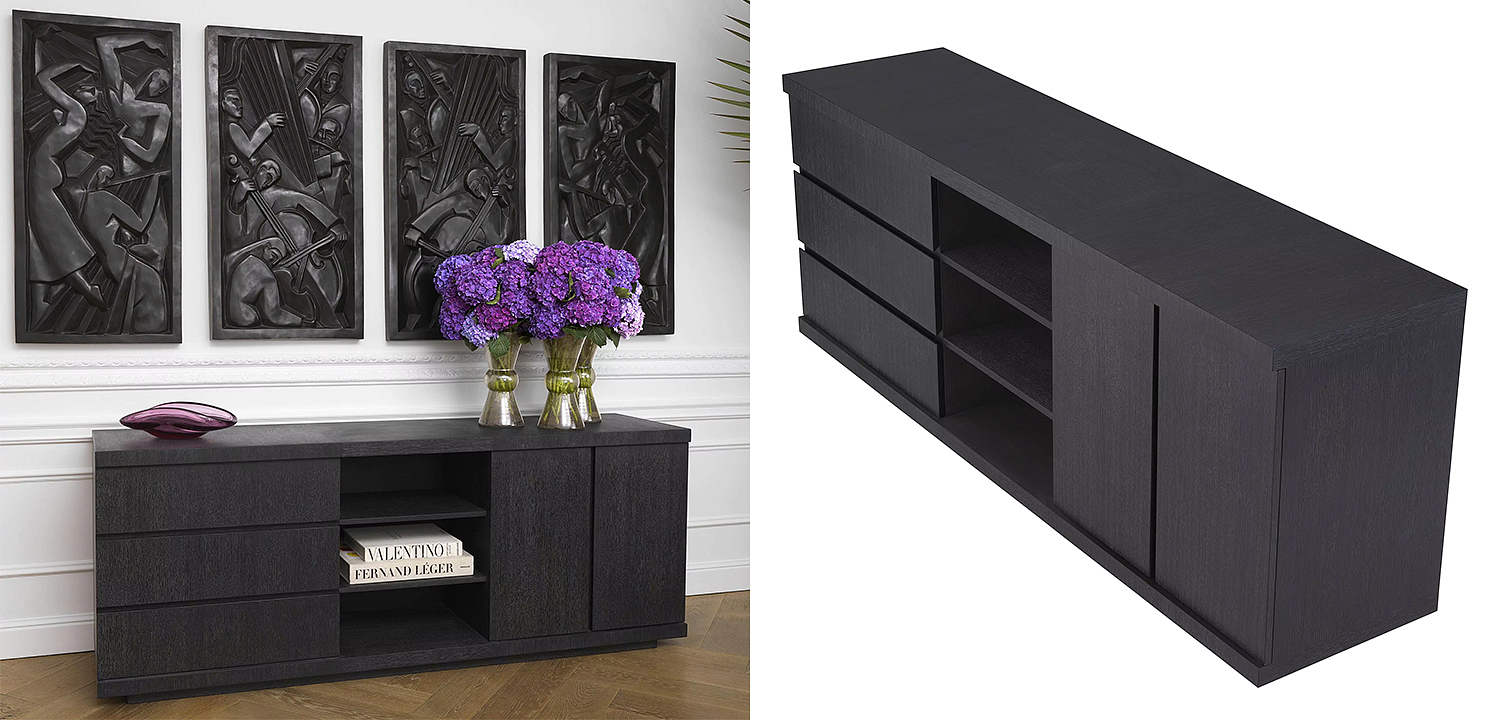 Комод Eichholtz Dresser Crosby Black Комод Eichholtz Dresser Crosby Black - Loft-Concept в Брянске