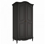 Шкаф черный из массива бука в стиле прованс Black Provence варинант исполнения - 3 | Loft Concept в Брянске