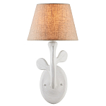 Бра с белым каркасом и тканевым абажуром Natural Stems варинант исполнения - 2 | Loft Concept в Брянске