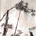 Обои ручная роспись Bamboo Quicksilver on Tarnished Silver gilded paper варинант исполнения - 1 | Loft Concept в Брянске