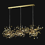 Люстра подвесная из трех частей с металлическими круглыми элементами Terzani Argent варинант исполнения - 5 | Loft Concept в Брянске