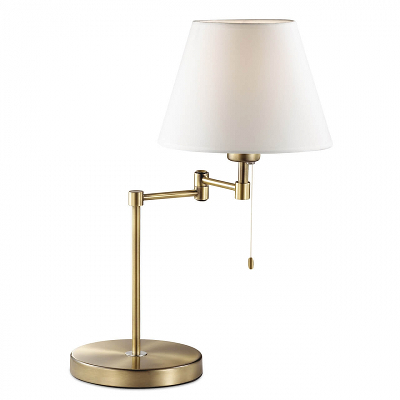 Настольная лампа Selvo Bronze Table lamp Белый Бронза Настольная лампа Selvo Bronze Table lamp Белый Бронза в Брянске | Loft Concept