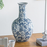 Ваза с классическим узором шинуазри синего цвета Blue & White Ornament  варинант исполнения - 5 | Loft Concept в Брянске