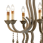 Люстра деревянная с подвесками Gray Curved Profile варинант исполнения - 1 | Loft Concept в Брянске