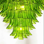 Люстра из семи ярусов зеленого стекла Independence варинант исполнения - 7 | Loft Concept в Брянске