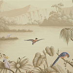 Обои ручная роспись Le Brésil Amarelo Sepia варинант исполнения - 2 | Loft Concept в Брянске