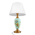 Настольная лампа голубая с изображением птиц Slip Away варинант исполнения - 3 | Loft Concept в Брянске