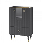 Витрина низкая двухдверная с ящиком Expanses of Beauty Graphite варинант исполнения - 1 | Loft Concept в Брянске