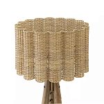 Торшер с плетеным абажуром на основании в виде треноги Lamp with Wicker Lampshade варинант исполнения - 2 | Loft Concept в Брянске