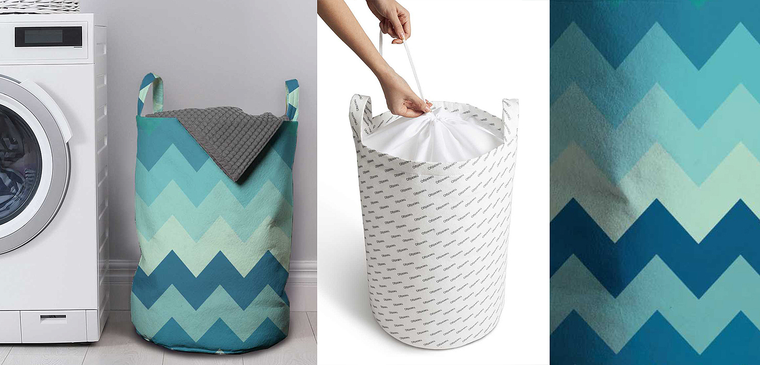 Корзина Blue Chevron Basket Корзина Blue Chevron Basket - Loft-Concept в Брянске