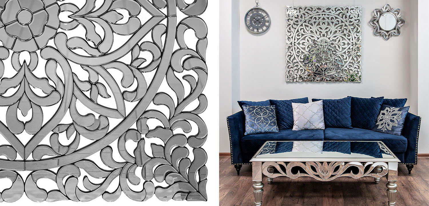 Зеркальное панно Openwork Mirror Square - Loft-Concept в Брянске