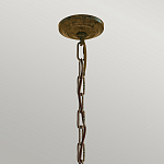 Люстра бронзового цвета с 6-ю лампами и подвесками из оптического стекла в классическом стиле Feiss варинант исполнения - 4 | Loft Concept в Брянске