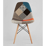 Пластиковый стул на ножках из массива бука Eames Пэчворк варинант исполнения - 4 | Loft Concept в Брянске