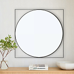 Зеркало в черной металлической раме Urban Style Mirror варинант исполнения - 3 | Loft Concept в Брянске