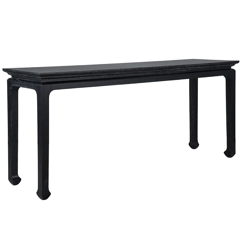 Консоль Black Curved Console Черный Консоль Black Curved Console Черный в Брянске | Loft Concept