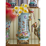 Ваза с птичкой из фарфора с бронзовыми элементами Garden of Eden варинант исполнения - 7 | Loft Concept в Брянске