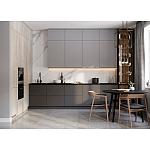 Серый кухонный гарнитур с фасадом под светлый дуб Ferrand Kitchen Set варинант исполнения - 3 | Loft Concept в Брянске