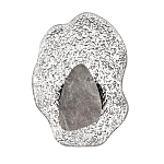 Бра с волнообразным стеклянным плафоном и вставкой из мрамора Liquid Stone варинант исполнения - 1 | Loft Concept в Брянске