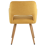 Стул в рогожке желтого цвета NEASAN STOOL варинант исполнения - 3 | Loft Concept в Брянске