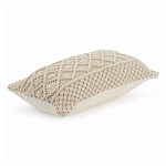 Чехол на подушку с макраме бежевого цвета Macrame варинант исполнения - 1 | Loft Concept в Брянске