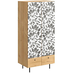 Шкаф с принтом Leaf bouquet варинант исполнения - 1 | Loft Concept в Брянске