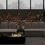 Гипсовая 3D панель с принтографией PM-41 варинант исполнения - 4 | Loft Concept в Брянске