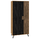 Шкаф двухдверный с 2-мя отделами с полками Stone Effect варинант исполнения - 1 | Loft Concept в Брянске