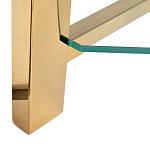 Стеллаж золото с прозрачными стеклянными полками Safekeeping варинант исполнения - 3 | Loft Concept в Брянске