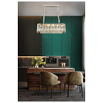 Люстра овальная с хрустальными подвесками Roul Crystal Light варинант исполнения - 8 | Loft Concept в Брянске