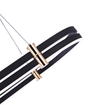 Люстра светодиодная в форме овала из акрила и алюминия с пультом для регулировки света Ring Horizontal Anthracite варинант исполнения - 3 | Loft Concept в Брянске