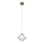 Подвесной светильник с плафоном из фактурного прозрачного стекла Light Ensemble варинант исполнения - 3 | Loft Concept в Брянске