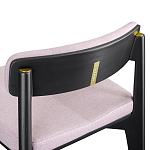 Барный стул из массива ясеня с обивкой из рогожки Elegant Ash Shape варинант исполнения - 5 | Loft Concept в Брянске