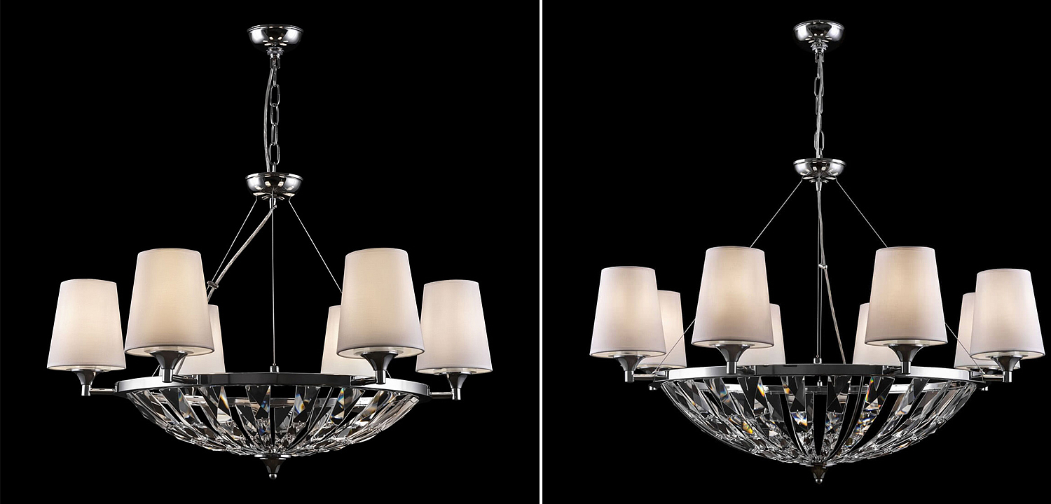 Люстра Odarnat Chandelier chrome Люстра Odarnat Chandelier chrome - Loft-Concept в Брянске
