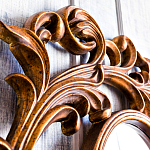 Зеркало настенное с рамой цвета античная бронза Classic Ornament Mirror варинант исполнения - 4 | Loft Concept в Брянске