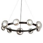 Светодиодная кольцевая люстра IONA Сhandelier black варинант исполнения - 1 | Loft Concept в Брянске