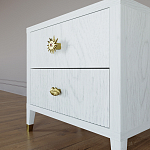 Тумба прикроватная с двумя ящиками Elsa Dreams White варинант исполнения - 3 | Loft Concept в Брянске